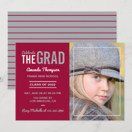カーディナルグレー卒業パーティー招待状 招待状