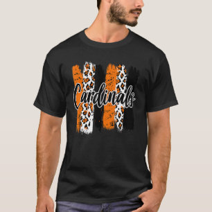 カーディナルズスクールスポーツファンチームスピリットマスコット Tシャツ
