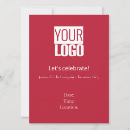 カーディナルレッド - お祭り気分満載の企業パーティー 招待状