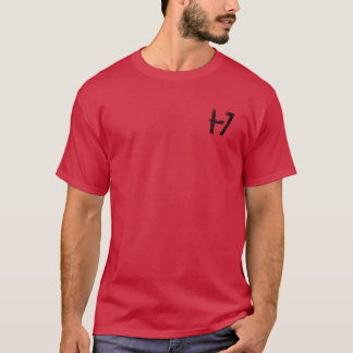 カーディナルレッドTシャツベテランミリタリーUSAフラグ付き Tシャツ