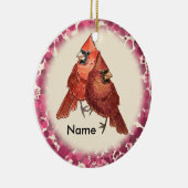 カーディナル カップル オーナメント (右)