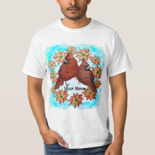 カーディナル ポインセチア Tシャツ (正面)