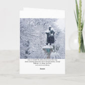 カーディフに雪 シーズンカード (裏面)