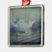 カーディフの波止場1896年 メタルオーナメント (左)