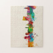 カーディフウェールズのスカイライン ジグソーパズル (縦)