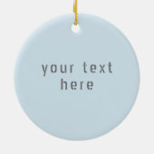 カーディフウェールズ緯度&経パーソナライズされた度 セラミックオーナメント (裏面)