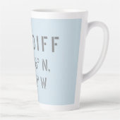 カーディフウェールズ緯度&経度 カフェラテマグ (右)