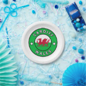 カーディフウェールズ ペーパープレート (パーティー)