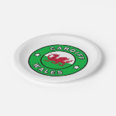 カーディフウェールズ ペーパープレート (アングル)