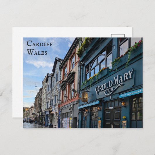 カーディフウェールズ ポストカード (正面/裏面)