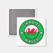 カーディフウェールズ マグネット (正面/裏面)