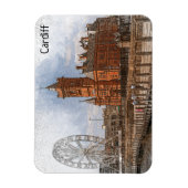 カーディフウェールズUKヴィンテージトラベル マグネット (縦)