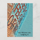 カーディフウエルズミレニアムセンターケルト文字 芸術品を気取った ポストカード (正面)