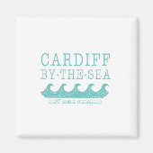 カーディフバイザシープリントサンディエゴエンシニタス マグネット (正面)