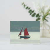 カーディフベイのヴィンテージ ヨット ポストカード (スタンド正面)