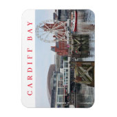 カーディフベイパノラマビュー冷蔵庫用マグネット マグネット (縦)