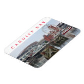 カーディフベイパノラマビュー冷蔵庫用マグネット マグネット (左側)