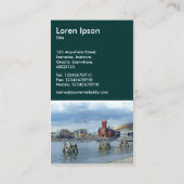 カーディフベイ – ダークグリーン 名刺 (裏面)