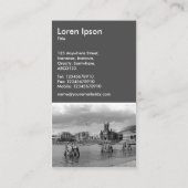 カーディフベイB&W - 70pcグレー 名刺 (裏面)