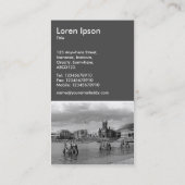 カーディフベイB&W - 70pcグレー 名刺 (裏面)