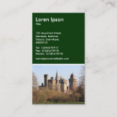 カーディフ城 – ダークグリーン 名刺 (裏面)