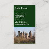 カーディフ城 – ダークグリーン 名刺 (裏面)