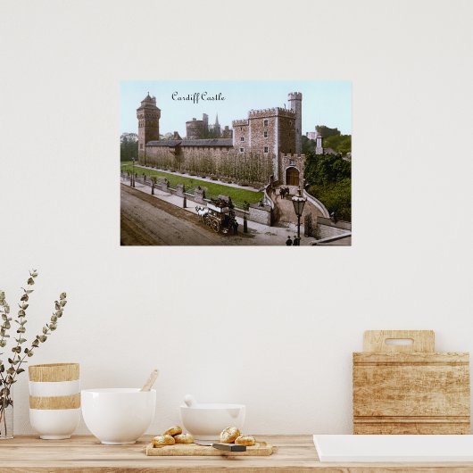 カーディフ城(1900) ポスター (キッチン)