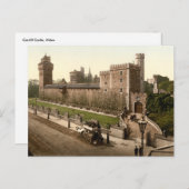 カーディフ城 I, カーディフ, ウェールズ ポストカード (正面/裏面)
