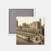 カーディフ城I、カーディフ、ウェールズ マグネット (正面/裏面)