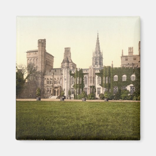 カーディフ城II、カーディフ、ウェールズ マグネット (正面)