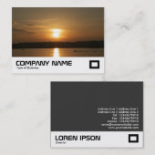 カーディフ湾の夕日 名刺 (正面/裏面)