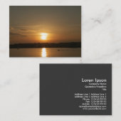 カーディフ湾の夕日 名刺 (正面/裏面)