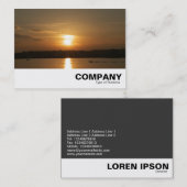 カーディフ湾の夕日 名刺 (正面/裏面)