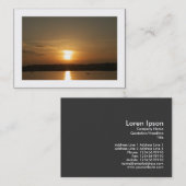 カーディフ湾の縁ど夕日() 名刺 (正面/裏面)