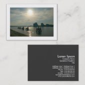 カーディフ湾の縁ど陽光(Sunlight over Cardiff Bay) 名刺 (正面/裏面)