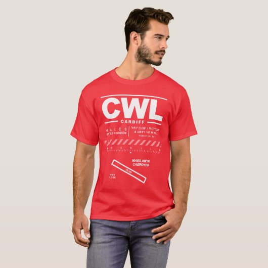 カーディフ空港CWL Tシャツ (正面フル)