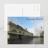 カーディフ・ウェールズ駅ウェルシュトラベルフォト ポストカード (正面/裏面)