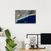 カーディフby the Sea, California satellite poster ポスター (ホームオフィス)