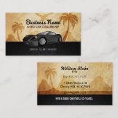 カーディーラーのスローガン 名刺 (正面/裏面)