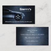 カーディーラーのスローガン 名刺 (正面/裏面)