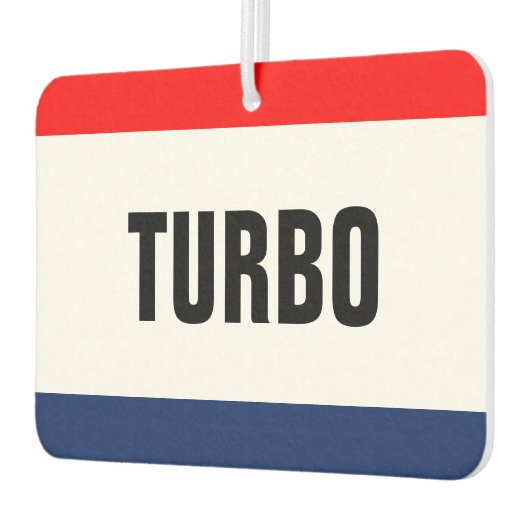 カーディーラーのターボプロモーションカスタマイズ カーエアーフレッシュナー (左)