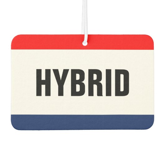 カーディーラーのハイブリッドプロモーションカスタマイズ カーエアーフレッシュナー (正面)