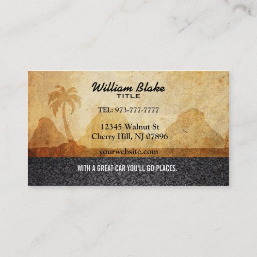 カーディーラーの名刺 名刺 (裏面)