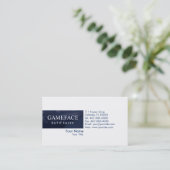 カーディーラーの自動車売上高 名刺 (スタンド正面)