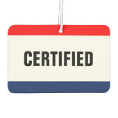 カーディーラー認定プロモーションカスタマイズ カーエアーフレッシュナー (裏面)