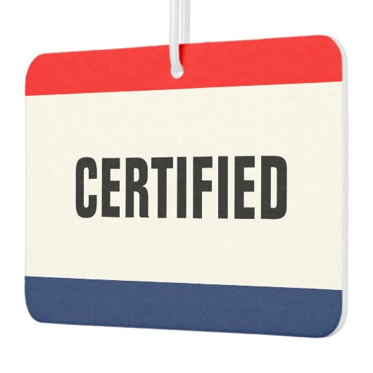 カーディーラー認定プロモーションカスタマイズ カーエアーフレッシュナー (左)