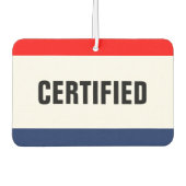 カーディーラー認定プロモーションカスタマイズ カーエアーフレッシュナー (正面)