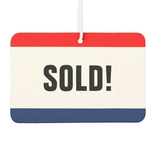 カーディーラー販売プロモーションカスタマイズ カーエアーフレッシュナー (正面)