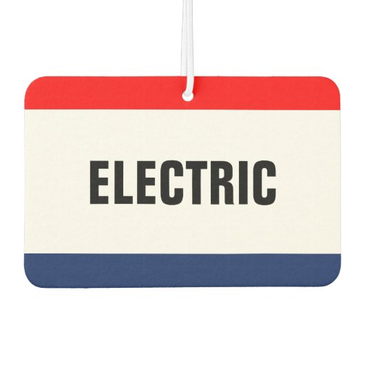 カーディーラー電気プロモーションカスタマイズ カーエアーフレッシュナー (正面)