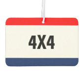 カーディーラー4X4プロモーションカスタマイズ カーエアーフレッシュナー (裏面)